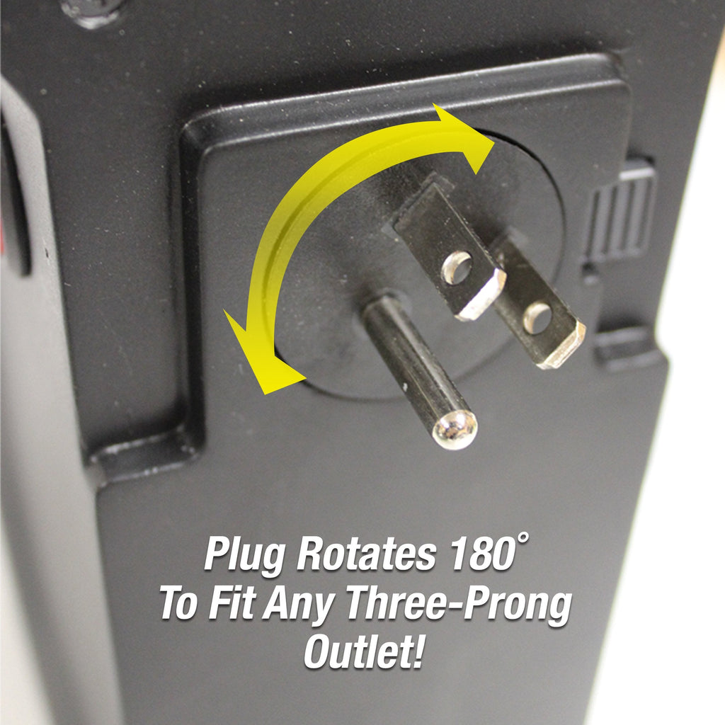 Ontel Handy Heater Plug-In Personal Heater for Quick and Easy Heat, Features Compact Design, Digital Display, and On/Off Timer - Great for Travel