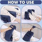 MABOZOO Patient Turning Device with Handle Hole, U-Shaped Velvet Turning Pillow Bedridden Nursing Pillow, Helping The Elderly Turn Over Pillow for The Elderly, Paralyzed, Disabled, Bedridden Patient