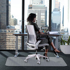 WASJOYE Office Chair Mat for Carpet, 30" x 48" Chair Mat for Carpet with Non-Slip Studded for Home and Office Low Pile Carpet