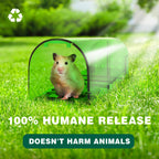 4 PACK Mouse Traps Humane Catch and Release, Live Mouse Trap No Kill, No Touch, Pet Safe Mice Trap For Home and Car, Animal Catcher for Mouse, Mole, Rat Trap Easy to Set in Basement, Old House, Garage