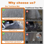 AiBOB Office Chair Mat for Hardwood Floor & Tile Floor, 53" x 45"Heavy Duty Computer&Desk Chair Mat for Rolling Chairs, Hard Floor Protector for Home Office