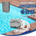 Pool Timer Replacement Motor for WG1570-10D,WG1573-5 Time Clock,208/277V 60Hz,Compatible with T104M,T100,T170,R201,T1400,T100-20 and WH Series