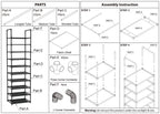 FIDUCIAL HOME 10 Tiers Shoe Rack 20-25 Pairs Sturdy Shoe Shelf