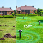 6PK Upgrade Mole Repellent for lawns Gopher Repellent Ultrasonic Solar Powered Snake Repellent Deterrent Mole Repeller Vole Repellent Outdoor Lawns Garden Yard All Pests Sonic Spikes Stakes Chaser