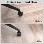 Blvornl Office Chair Mat for Hard Wood Floor, Sturdy Plastic Protector Floor Mat for Office Chair, Rectangle Transparent PVC Computer Hard Floor Chair Mat for Desk, Office, Home (Clear, 35.5 X 48in)