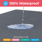 Utopia Bedding Waterproof Incontinence Bed Pads 34 x 36 Inches (Pack of 4, Gray), Washable and Reusable Underpads for Adults, Elderly and Pets, Absorbent Protective Pads