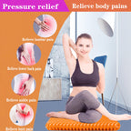 Plus Size Gel Seat Cushion for Long Sitting, Extra Large and Thick Gel Seat Cushion for Pressure Relief for Back, Sciatica, Hip, Tailbone Pain, Used for The Office, Cars, Wheelchairs (Orange)