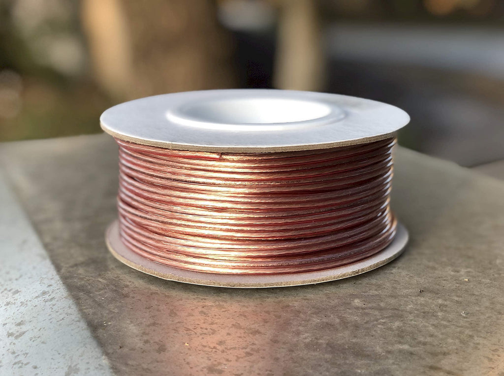 Kinter Cable 100ft 16-Gauge Audio Stereo Speaker Wire Cable, 100 Feet, 30.48 Meters, 2 Conductor, Polarity Marked, Flexible Clear PVC, CCA, Home Theater, HiFi, Surround or Auto Amps