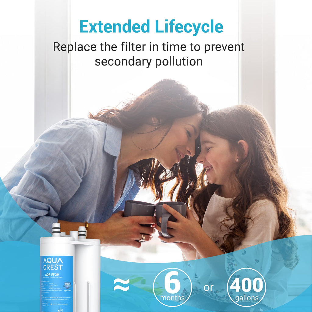 AQUA CREST Refrigerator Water Filter Replacement for WF2CB®, PureSource2®, FC100, NGFC 2000, 9916, 469916, 469911, EWF2CBPA®