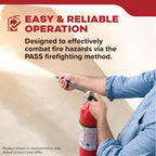 Kidde Fire Extinguisher for Home, Garage & Workshop Use, 3-A:40-B:C, 8.85 Lbs., Hose & Wall Mount (Included)