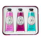 La Chatelaine Hand Cream Gift Set for Women, Hand Lotion for dry cracked hands, Travel Size, Natural Hand Cream Made in France with Organic Shea Butter (Cherry Almond, Wild Fig, & Gardenia) 3 x 1 fl
