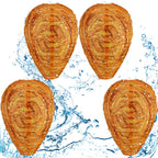 Honoson Wasp Nest Decoy Hanging Fake Wasp Nest Waterproof Material Hornet Nest Decoy for Wasps Hornets Yellow Jackets Home Garden Yard Outdoors(Orange, 4 Pieces)