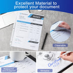 65 Pack Clear Sheet Protectors, 8.5 x 11 inch Page Protectors for 3 Ring Binder,Top Loading Paper Protector for Documents and Photos,Letter Size
