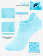Pilates Grip Socks for Women Men Size 9-11 Yoga Socks Accessories Non Slip Grippy Socks Soccer Womens Hospital Barre Black Barefoot Socks Grippers Postpartum Essentials Non Skid Socks For Elderly Gift