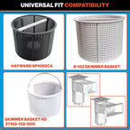 Swimables Pool Skimmer Basket for Inground Pool Compatible with Hayward Skimmer Basket and Pool Filter Basket SP1082CA | Built-in Brass Weight | 316 Stainless Steel Handle & Convenient Rubber Grip