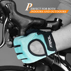 Weight Lifting Gloves Full Palm Protection, Workout Gloves for Gym, Cycling, Exercise, Breathable, Super Lightweight for Men and Women(Aqua, S)
