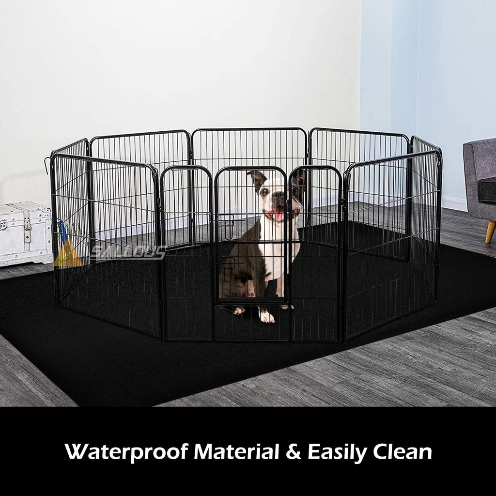 Office Hard Floor Mat 63" x 51" Multi-Purpose for Desk, Hardwood Floors, Non-Toxic PVC Protector Chair Mat for Home, Updated Version (Black)