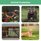 WindscreenSupplyCo Protection Cover (12 Ft. x 12 Ft.) Garden Netting with Grommets Anti Squirrels, Rabbits, Deer or Other Animals and Hail Perfect for Garden Plants Fruit Trees Pond Protection
