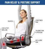 Everlasting Comfort Memory Foam Seat Cushions for Office Chairs - Sciatica & Tailbone Pain Relief Cushion - Car Seat & Office Chair Cushion - Ergonomic Office Desk Accessories for Comfort