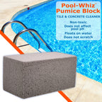 Pool-Whiz Pumice Stone for Pool (2-Pack) | Pool Tile & Concrete Cleaner | Pumice Stone for Cleaning Spas, Water Features & Bathroom Floors | Cleaning Block for Rust & Stains by Billy Buckskin