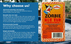 Zorbie Water Bobble Hot Tub Oil Scum Absorber - Scum Absorbing Sponge for Spas and Hot Tubs - Naturally Cleaner Water with Spa Sponges for Hot Tubs - Orange Floating Bobble with String- Single Package