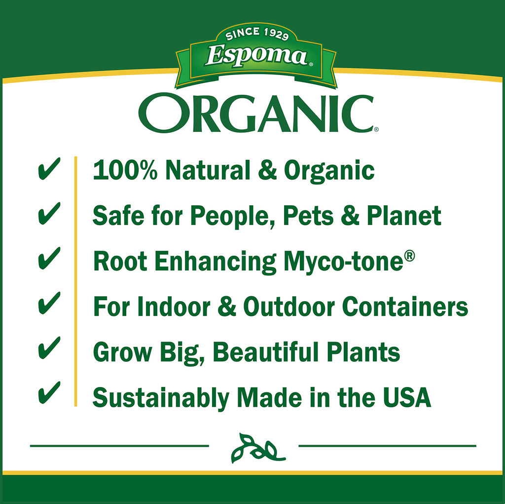 Espoma Organic Vegetable & Flower Garden Soil Natural and Organic in Ground Planting Mix. Use when Planting & Transplanting. For Organic Gardening. 1 Cubic Foot Bag