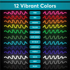 Glow in The Dark Paint, Fabric Paint, 12 Colors Puff Paint, 0.67 Oz, Fabric Paint For Clothes,Glow in Dark Paint- Puff Paint for Crafts, Halloween, Christmas.