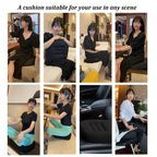 WSGJHB Seat Cushions for Office Chairs, Desk Chair Cushion for Long Sitting, Office Chair Pad Sitting Seat Pillow for Office Chair, Trucks,Car, Home,Wheelchair, Angle Lift Seat Cushion