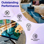 JANCHUN Crystal Clear Epoxy Resin Kit 16oz, Bubble-Free, Anti-Yellowing, Self Leveling Easy Mix 1:1 Coating and Casting Resin for Table Top, Molds, Tumbler Crafts, Painting, Jewelry, DIY Gifts