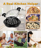 Hundop Chicken Shredder Tool Twist, Visible Chicken Breast Grinder Machine for Ground Food, Meat & Vegetables (Elegant Black)