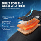 Winter Waterproof Warm Gloves Women Men with Touchscreen Fingers, Ski Snow Windproof for Cold Weather Thermal, for Running Hiking Driving Cycling Outdoor Sports Daily Work