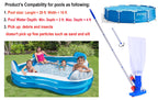 Jet Vacuum W/ 6 Section Poles of 57" for Frame Aboveground/Inflatable Pool Spa, No Electric Power Needed, Use Garden Hose Water Pressure to Vacuum (A Telescopic Pole Can Be Used with This Vacuum)