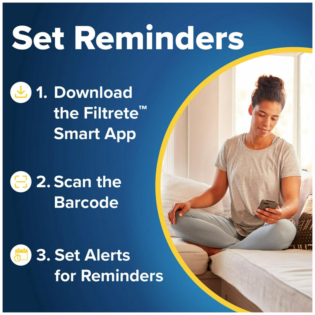 Filtrete 20x20x1 AC Furnace Air Filter, MERV 11, MPR 1000, Micro Allergen Defense, 3-Month Pleated 1-Inch Electrostatic Air Cleaning Filter, 4 Pack (Actual Size 19.69x19.69x0.81 in)