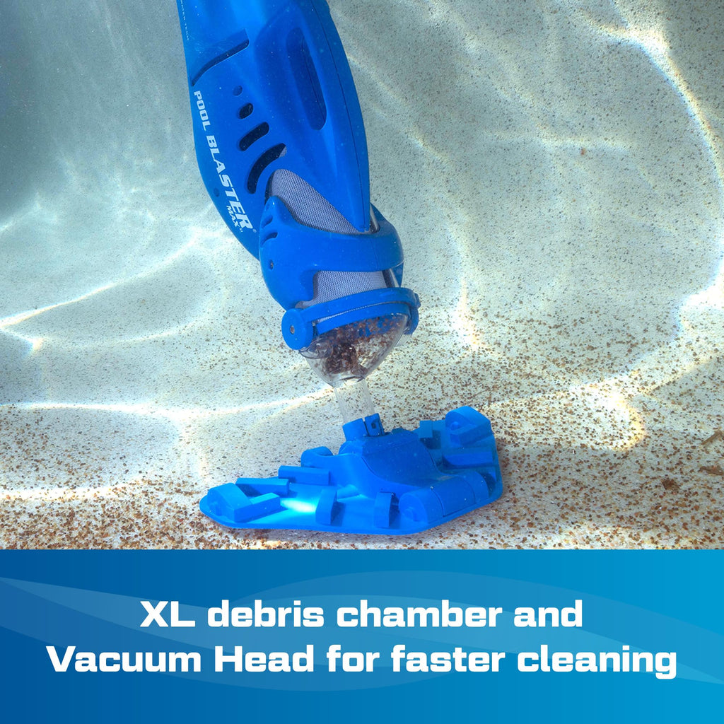 POOL BLASTER Max CG Cordless Pool Vacuum Deep Cleans Pools in Minutes, Spot-Cleans in Seconds, Strong Suction, 1 Hr Runtime, Handheld Rechargeable Swimming Pool Cleaner, Inground & Above Ground Pools