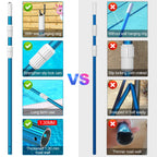 CKE Upgraded 12 Feet Thicken 1.3mm Blue Aluminum Telescoping Swimming Pool Pole,Adjustable 3 Piece Expandable Step-Up,Attach Connect Skimmer Nets,Rakes,Brushes,Vacuum Heads with Hoses, Universal 1.25"