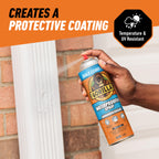 Gorilla Waterproofing Spray Clear, Flexible Rubberized Sealant Coating, Paintable UV Resistant, Seals Water Air Moisture, 14 oz (Pack of 2), for Roofs Gutters Skylights RVs Windows & More