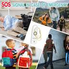 Rechargeable Personal Safety Alarm for Women, 135 dB Loud Self Defense Keychain Siren with LED Strobe Light, Personal Emergency Security Safe Devices Key Chain Alarms for Women Kids Elderly (White)