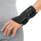 MUELLER Sports Medicine Green Fitted Wrist Brace, Wrist Pain Relief Support for Men and Women, Ideal for Carpal Tunnel, Tendinitis, Arthritis, Left Hand, Black, Large/X-Large