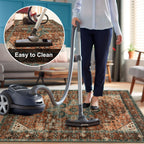 Anidaroel 48''x60''Chair Mat for Hardwood Floor/Tile Floor,Desk Chair Hard Floors,Under Desk Rug Protector Rolling Chair,Computer Gaming Mat,Low Pile Carpet Floor Mat,Brick Red/Dull Teal