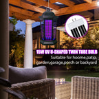 Zapper Light Bug Zapper Replacement Bulbs Insect Attracting Lamp FUL15W BL U Shaped Twin Tube Fluorescent UV Lamp 7.56 x 1.80 x 0.93 inch (Black,2 Pieces)