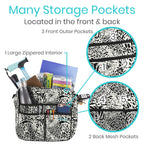 Vive Rollator Bag - Universal Travel Tote for Carrying Accessories on Wheelchair, Rolling Walkers, Transport Chairs, Mobility Scooters - Lightweight Handicap Medical Mobility Aid - for Women, Seniors