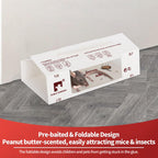 LULUCATCH Sticky Mouse Traps, 48 Pack Pre-baited Glue Traps, Foldable Bulk Non-Toxic Indoor Mouse Glue Boards for Insects, Snake, Lizard, & Spider, Pet Child Safe & Easy to Use Pest Control