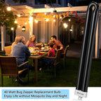 Kittmip Bug Zapper Replacement Bulbs, 40w Black Light Bulb Compatible with Black Flag Bug Zapper Model BZ-40DX, BZ-40MAX, and BZ-40BLK (2)