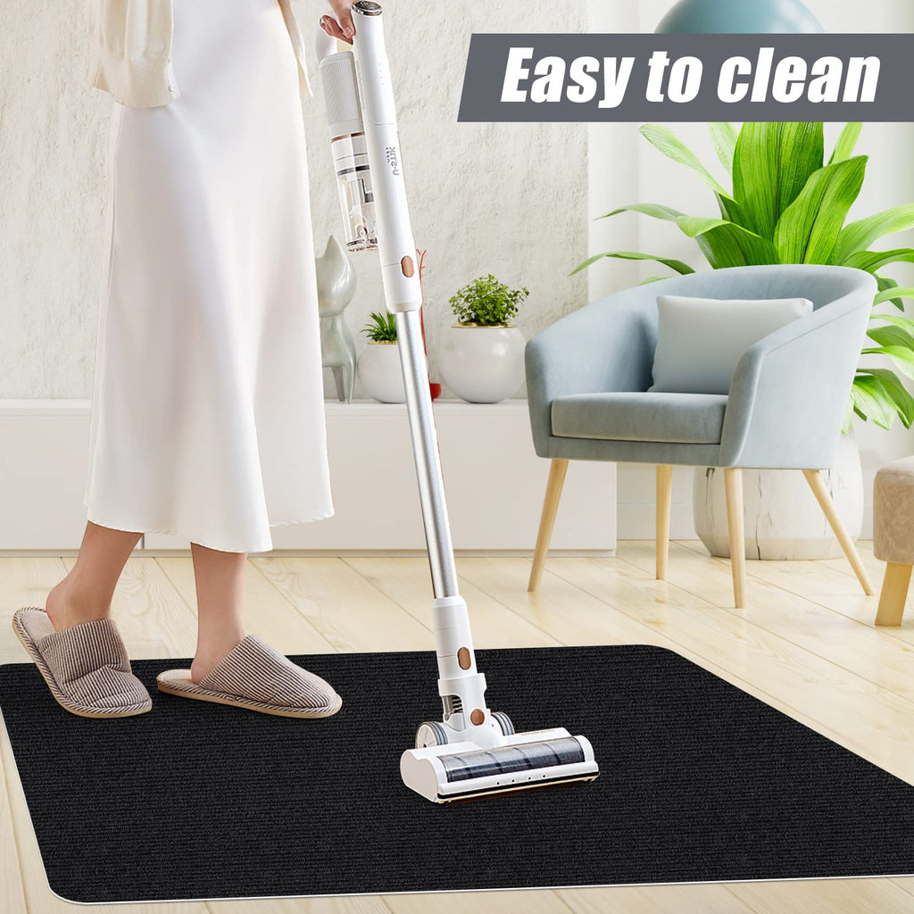 Sycoodeal Office Chair Mat,Computer Gaming Desk Chair Mat for Hard Wood & Tile Floor,Large Anti-Slip Floor Protector Rug,Easy to Clean,48" X 36" Black