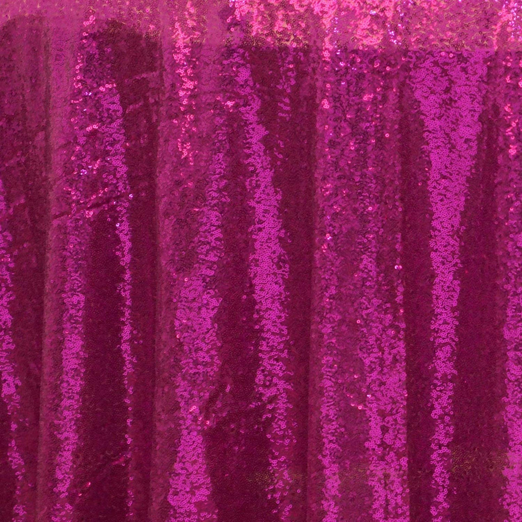 B-COOL 60x102-Inch Rectangle Fuchsia Sequin Tablecloth Glitter Tablecloth Wedding Party Sequin Tablecloth for Christmas