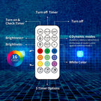 Homly Rechargeable Submersible Pool Lights with Remote, Waterproof Underwater Charging Battery Operated Controlled 16 Color Changing LED with Magnet Floating Lights Pool Pond Decoration 4 Pack