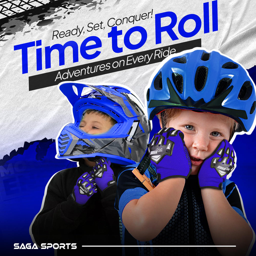 Youth Motocross Gloves – Pro-Grade Protection for Dirt Bike & BMX Riders | High-Performance Gear for Boys & Girls | Built for Future Champions