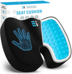 Ergonomic Innovations Office Chair Cushions, Comfort Supportive Gel Seat Cushion for Desk Chair, Car Seat Cushion for Car Driving, Pressure Relief Seat Cushion for Tailbone Pain Relief
