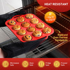 2 Packs 12 Cups Silicone Muffin Pan for Baking with Metal Reinforced Frame Regular Size Cupcake Pan Tray Egg Bites Silicone Cookie Molds Muffin Tin Tart Pans Sheet Set for Oven Dishwasher Safe