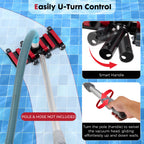 Sepetrel Commercial Grade Pool Vacuum Head with Wheels,14" Extra-Wide & Weighted Flexible Heavy-Duty Vac Cleaner for Effortless, Deep Cleaning